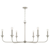 Capital Lighting 448961BN Presley 6 Light Chandelier Brushed Nickel