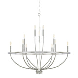 Capital Lighting 428501BN Greyson 12 Light Chandelier Brushed Nickel