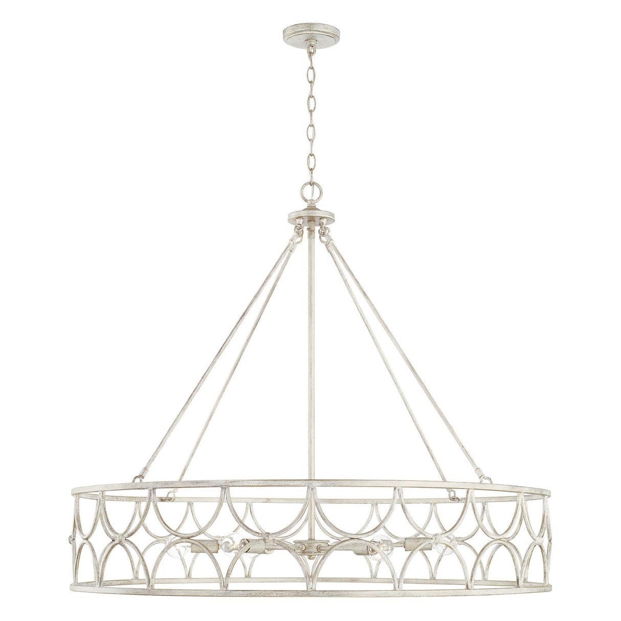 Capital Lighting 443361WW Ricci 6 Light Chandelier Winter White