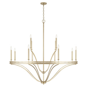 Capital Lighting 443101WG Isabella 12 Light Chandelier Winter Gold