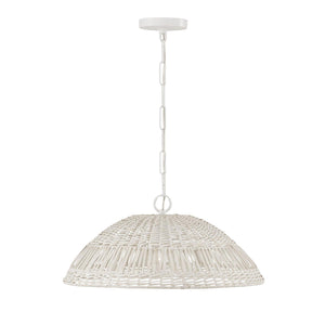 Capital Lighting 347511HH Naomi 1 Light Pendant Chalk White