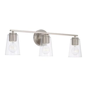 Capital Lighting 148631BN-537 Portman 3 Light Vanity Brushed Nickel