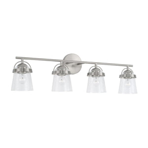 Capital Lighting 147041BN-534 Madison 4 Light Vanity Brushed Nickel