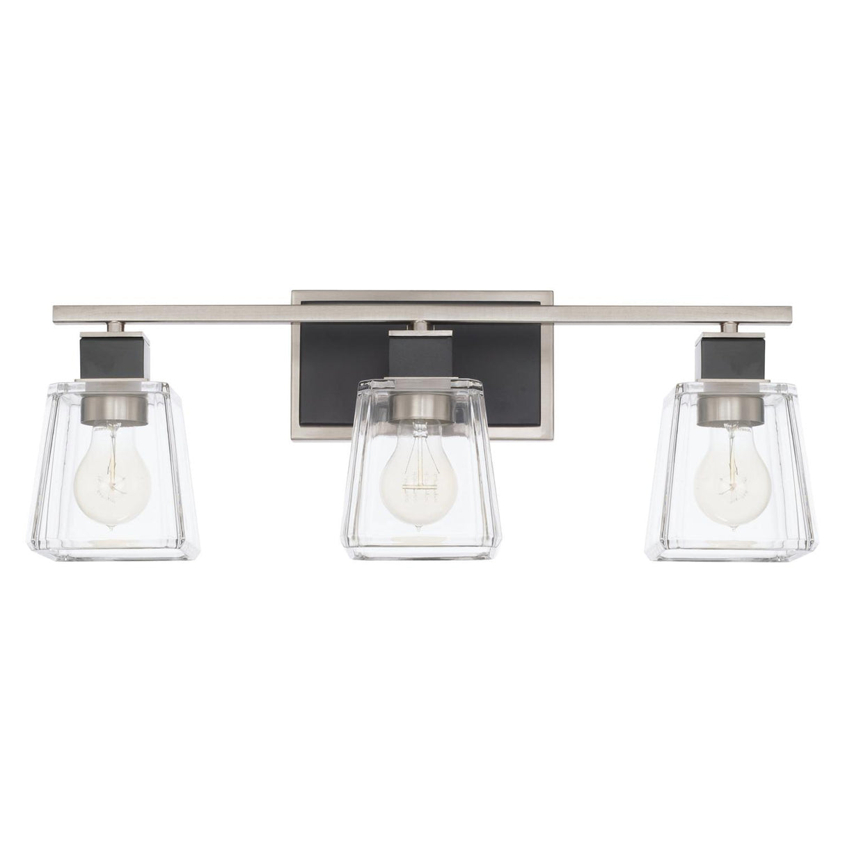 Capital Lighting 125231BT-445 Tux 3 Light Vanity Black Tie