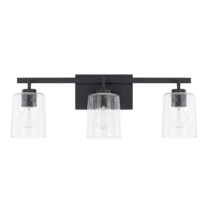 Capital Lighting 128531MB-449 Greyson 3 Light Vanity Matte Black