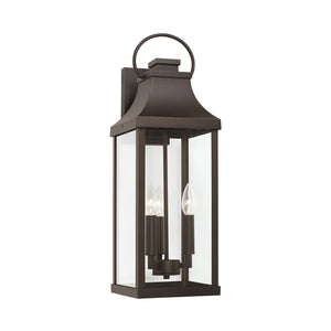 Capital Lighting 946431OZ Bradford 3 Light Outdoor Wall Lantern Oiled Bronze