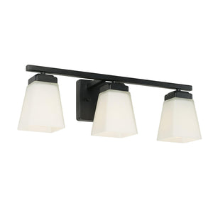 Capital Lighting 114431MB-334 Baxley 3 Light Vanity Matte Black