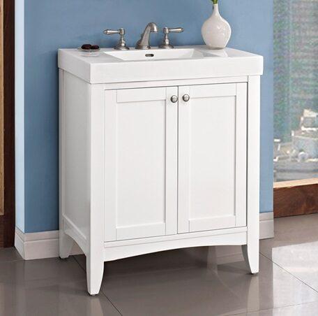 Shaker Americana 30x18" Vanity - Polar White