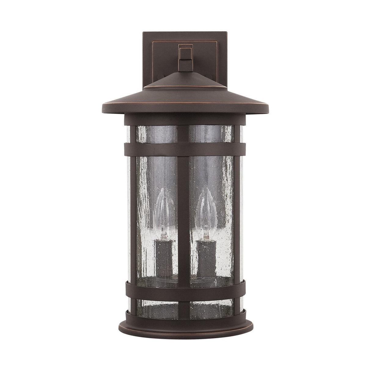 Capital Lighting 935521OZ Mission Hills 2 Light Outdoor Wall Lantern Oiled Bronze