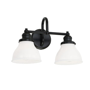 Capital Lighting 8302MB-128 Baxter 2 Light Vanity Matte Black