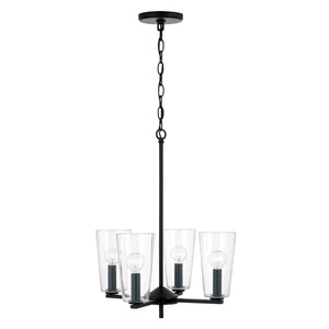 Capital Lighting 348641MB-538 Portman 4 Light Pendant Matte Black