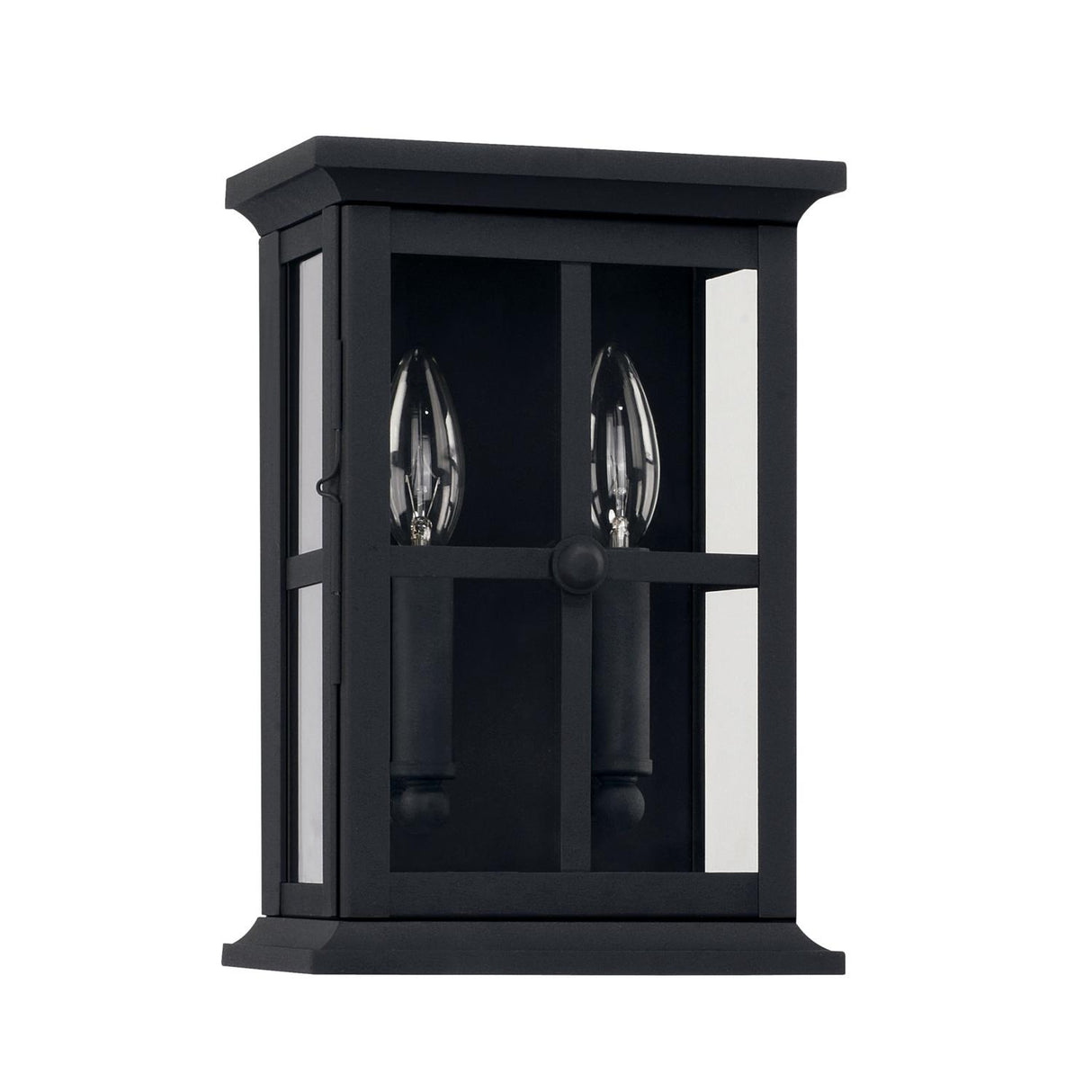 Capital Lighting 926421BK Mansell 2 Light Outdoor Wall Lantern Black