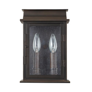 Capital Lighting 936821OZ Bolton 2 Light Outdoor Wall Lantern Oiled Bronze