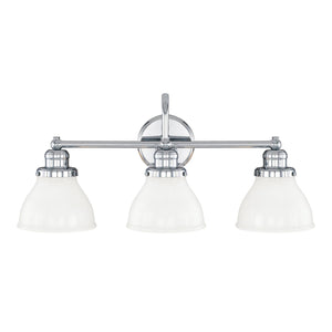 Capital Lighting 8303CH-128 Baxter 3 Light Vanity Chrome