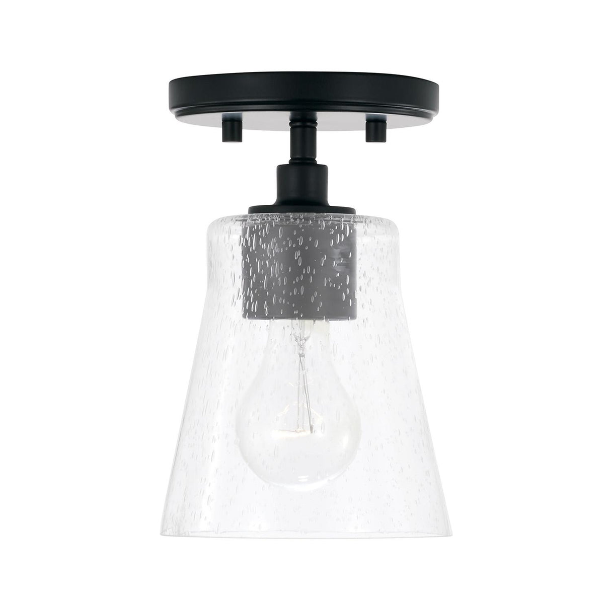 Capital Lighting 346911MB-533 Baker 1 Light Pendant Matte Black