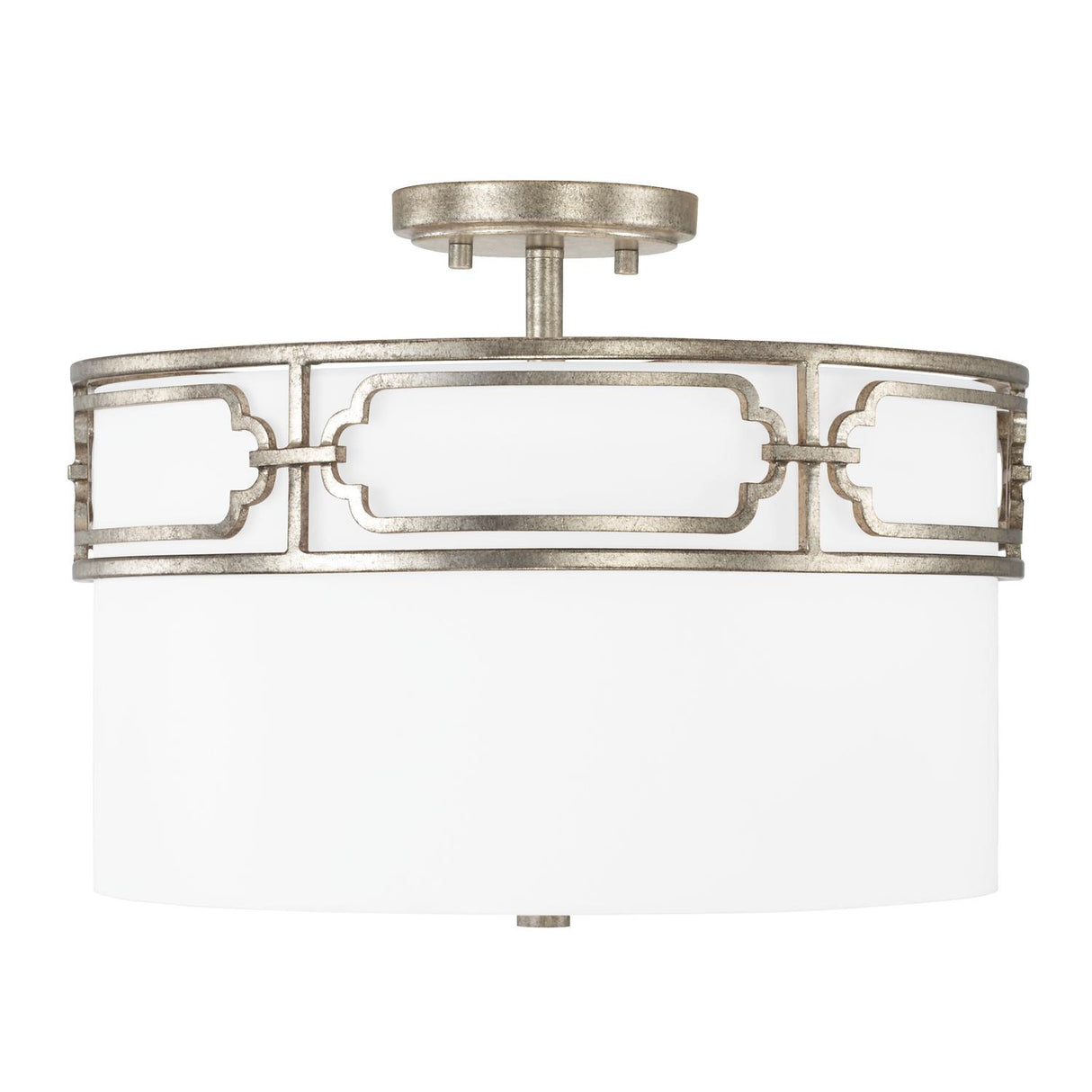 Capital Lighting 243431AS Merrick 3 Light Semi-Flush Antique Silver