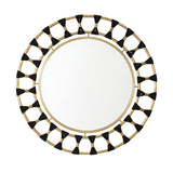Capital Lighting 741101MM Mirror Decorative Mirror Black Rope and Patinaed Brass