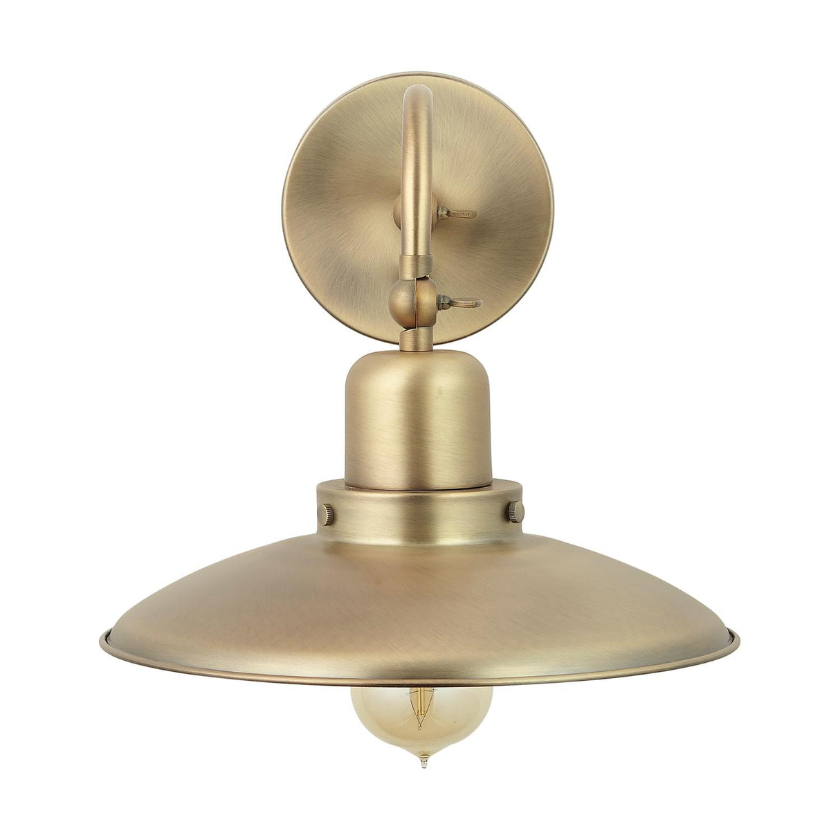 Capital Lighting 634811AD Dewitt 1 Light Sconce Aged Brass