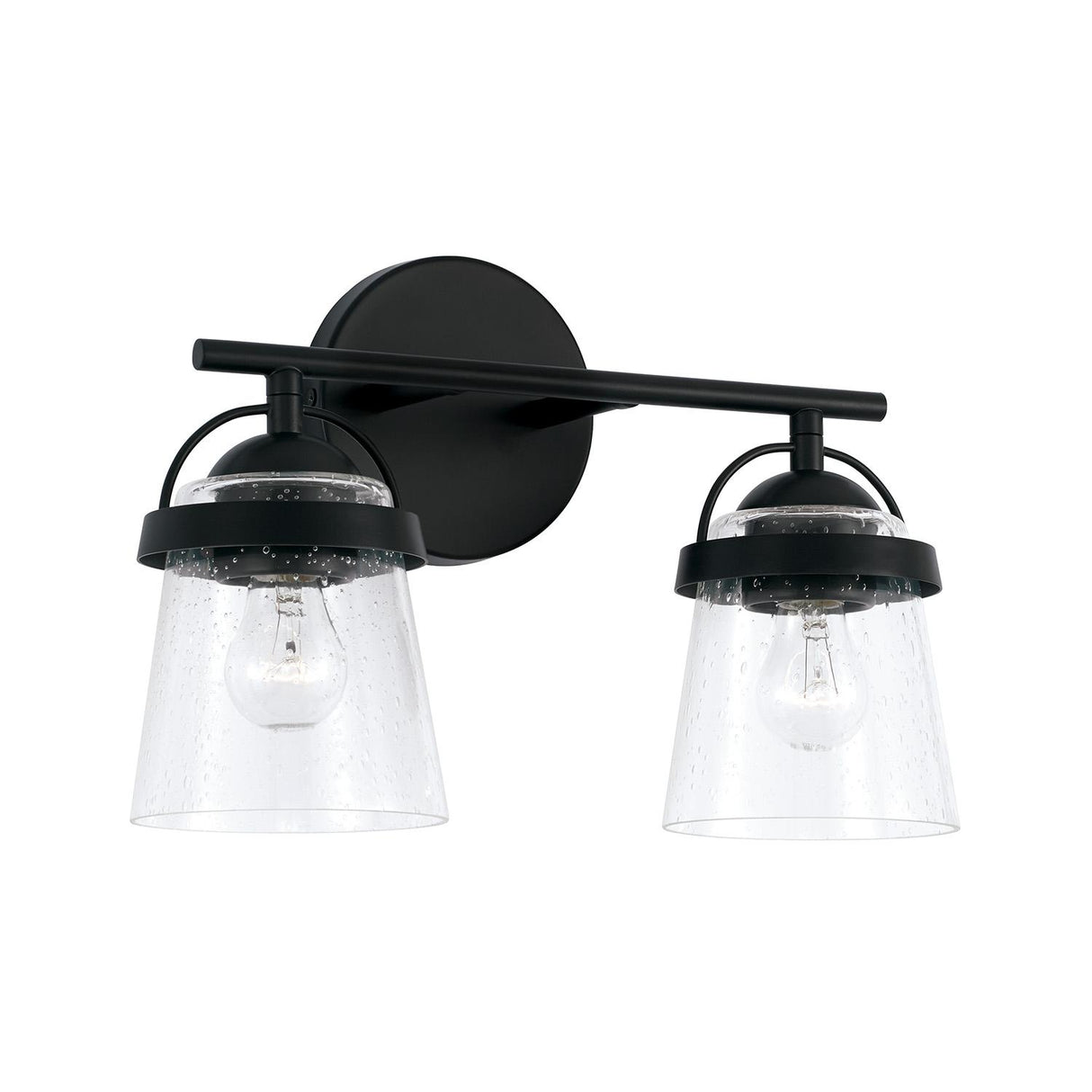 Capital Lighting 147021MB-534 Madison 2 Light Vanity Matte Black