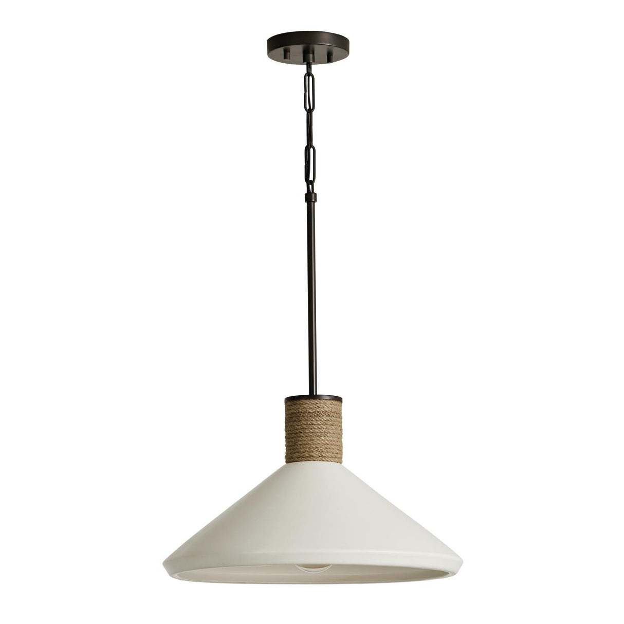 Capital Lighting 340613PW Destin 1 Light Pendant Dark Pewter