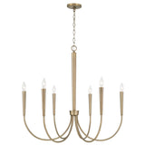 Capital Lighting 445961AD Holden 6 Light Chandelier Aged Brass