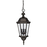 Capital Lighting 9724OB Carriage House 3 Light Outdoor Hanging Lantern Old Bronze