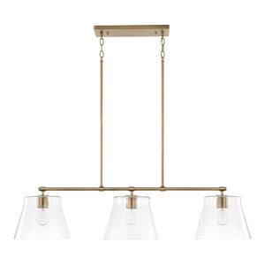 Capital Lighting 846931AD Baker 3 Light Island Aged Brass