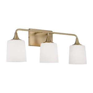 Capital Lighting 148931AD-541 Presley 3 Light Vanity Aged Brass