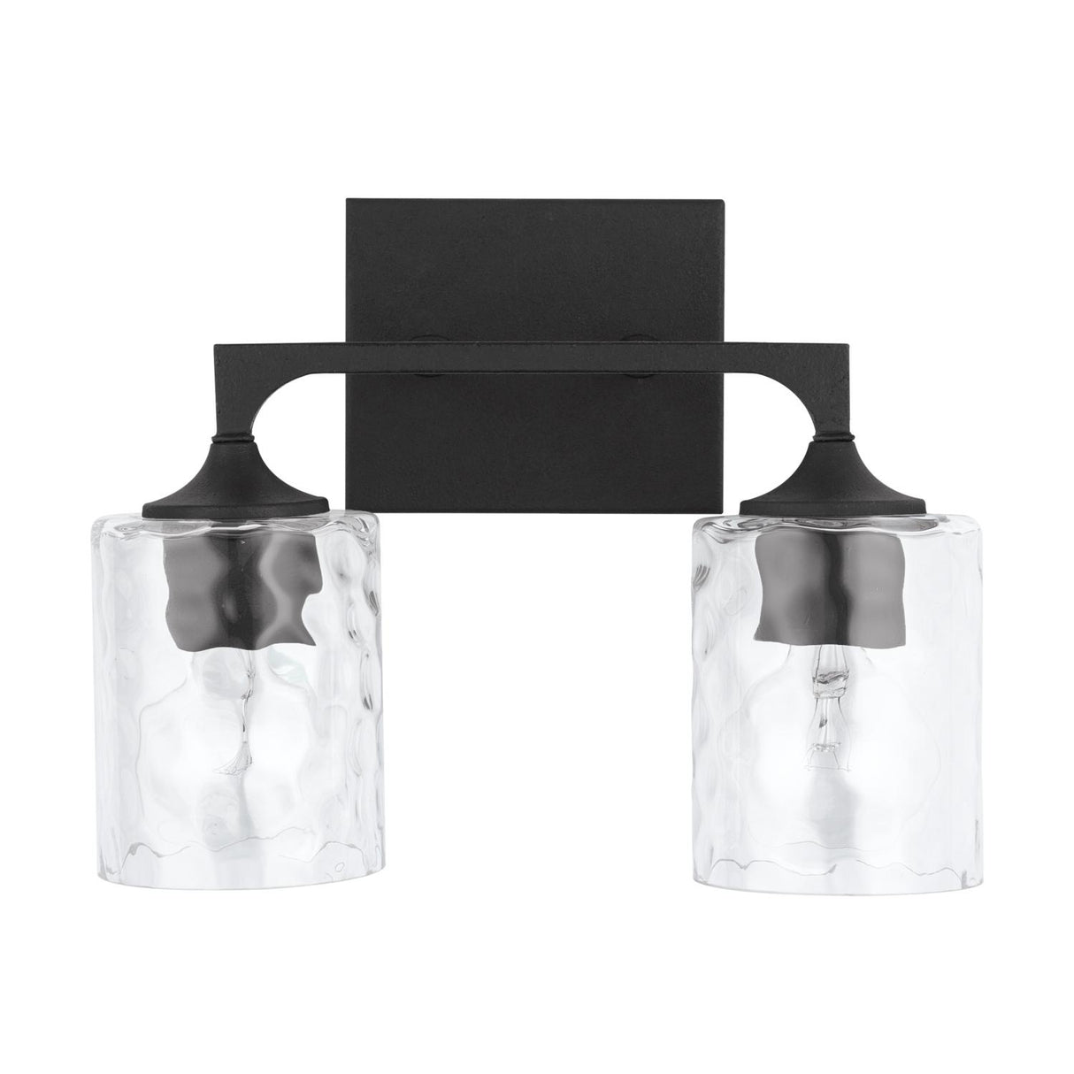 Capital Lighting 137321BI-486 Clint 2 Light Vanity Black Iron