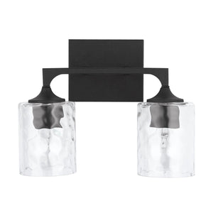 Capital Lighting 137321BI-486 Clint 2 Light Vanity Black Iron