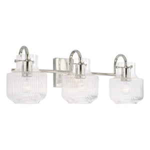 Capital Lighting 145131PN Nyla 3 Light Vanity Polished Nickel