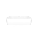 Edge 18" x 13" Rounded Rectangle Vessel Lavatory Sink Standard White