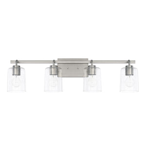 Capital Lighting 128541BN-449 Greyson 4 Light Vanity Brushed Nickel