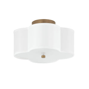 Capital Lighting 4452BG-557 Quinn 2 Light Semi-Flush Brushed Gold