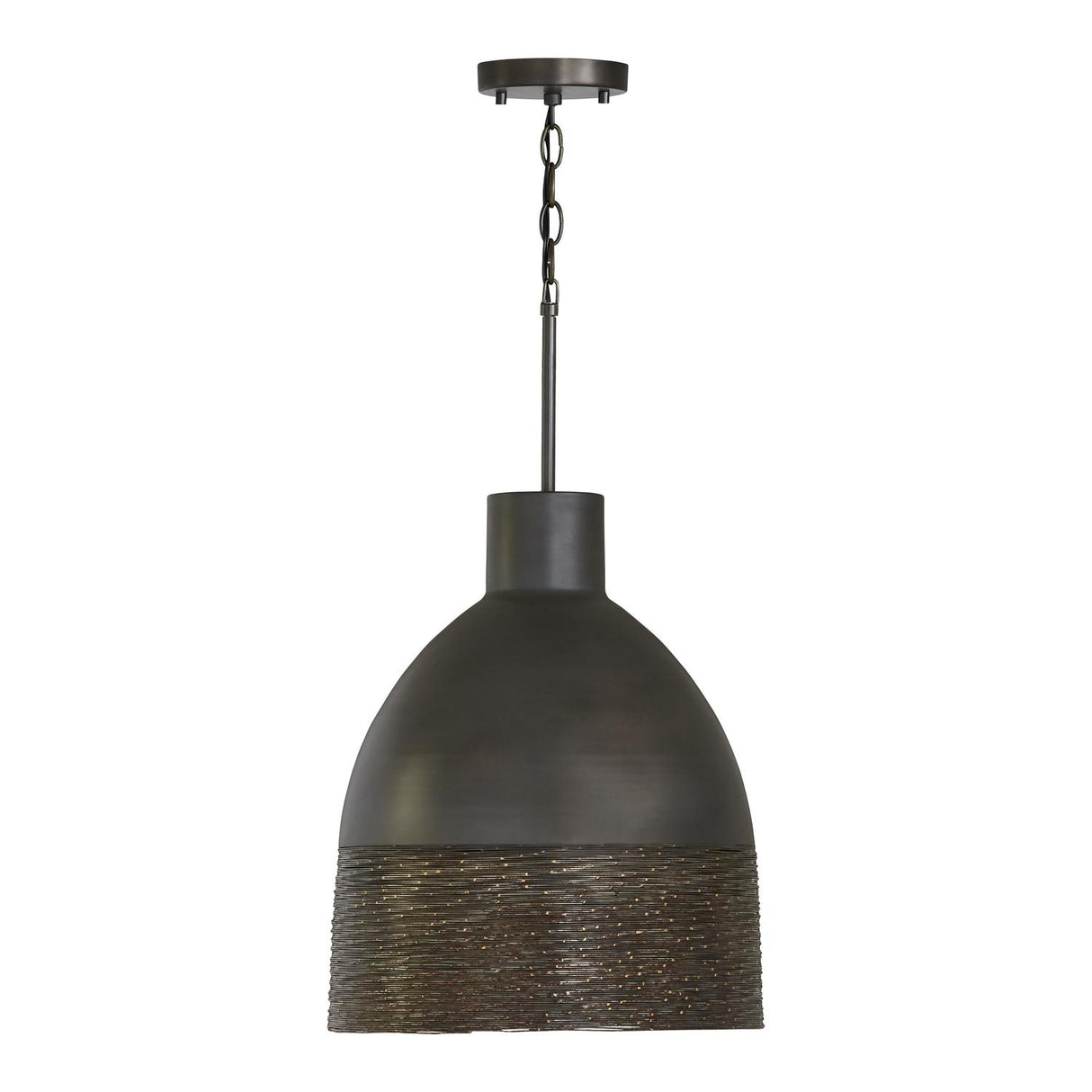 Capital Lighting 335112GI Sana 1 Light Pendant Grey Iron