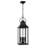 Capital Lighting 946442BK Bradford 4 Light Outdoor Hanging Lantern Black