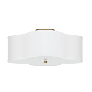 Capital Lighting 4453BG-561 Quinn 4 Light Semi-Flush Brushed Gold
