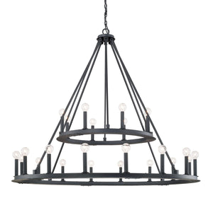 Capital Lighting 4910BI Pearson 24 Light Chandelier Black Iron
