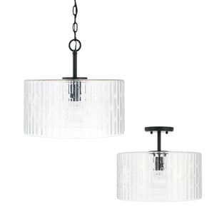 Capital Lighting 241311MB Emerson 1 Light Semi-Flush Matte Black