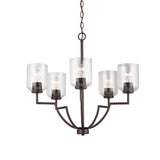 Capital Lighting 439351BZ-500 Carter 5 Light Chandelier Bronze