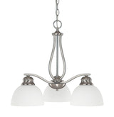 Capital Lighting 4034BN-212 Stanton 3 Light Chandelier Brushed Nickel