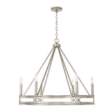 Capital Lighting 443461AS Merrick 6 Light Chandelier Antique Silver