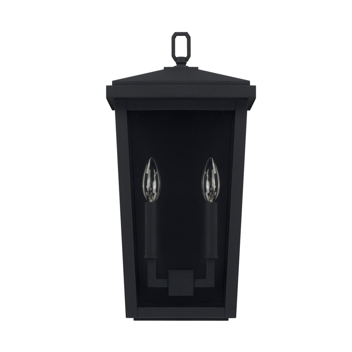 Capital Lighting 926222BK Donnelly 2 Light Outdoor Wall Lantern Black