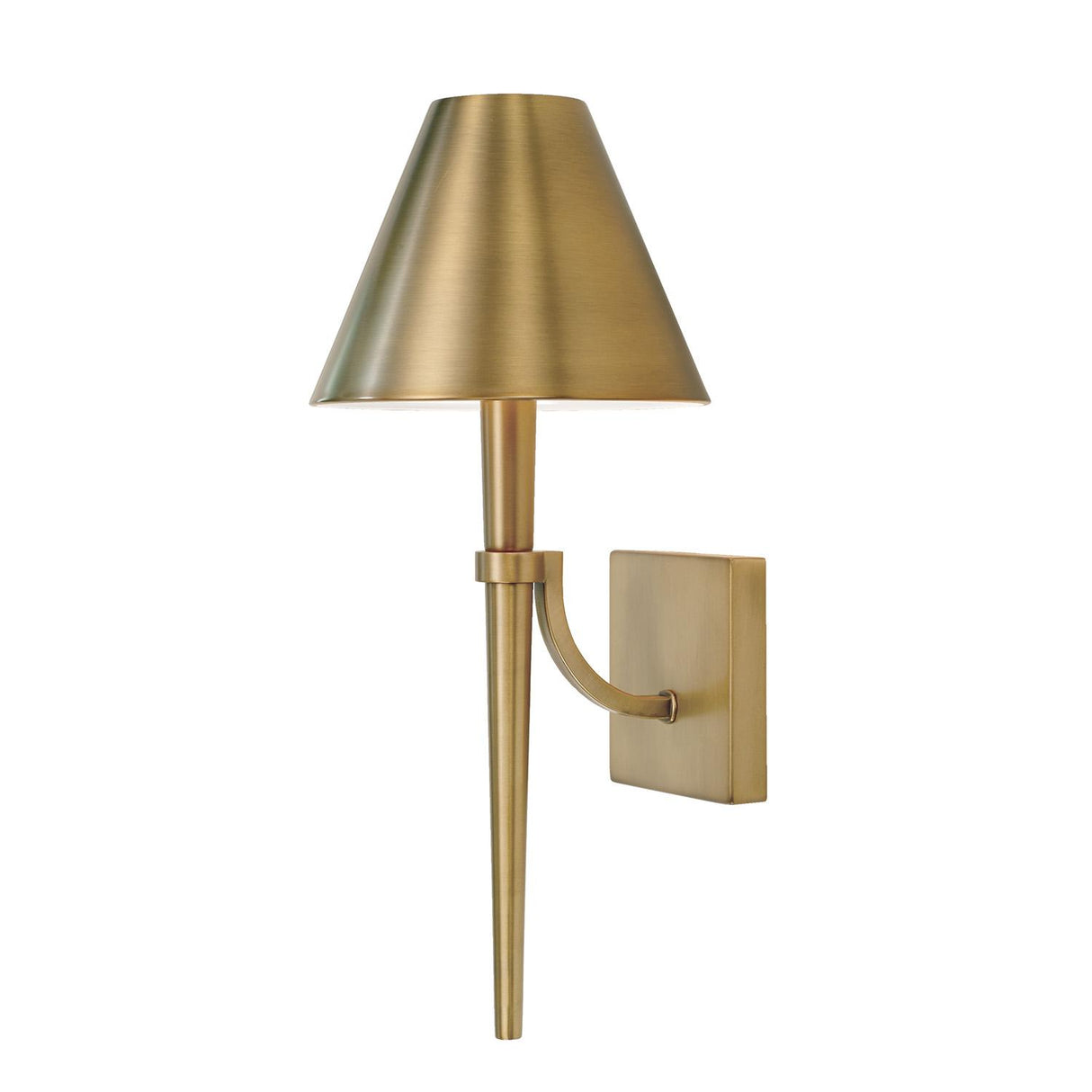 Capital Lighting 645911AD Holden 1 Light Sconce Aged Brass