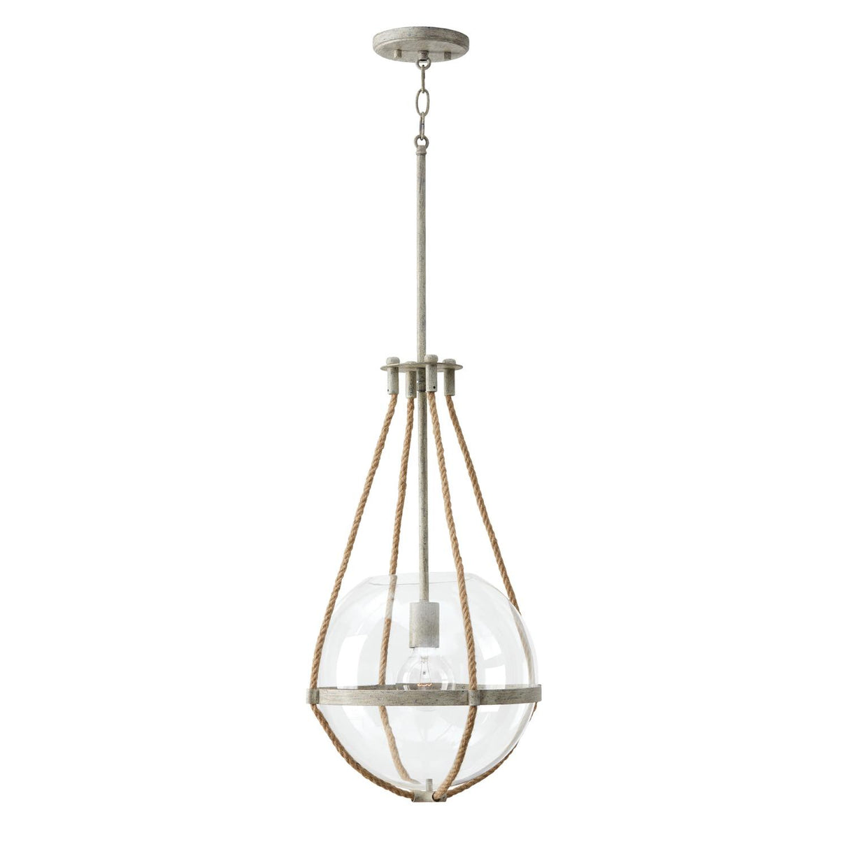 Capital Lighting 327413MS Beaufort 1 Light Pendant Mystic Sand
