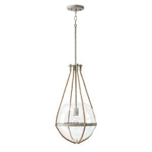 Capital Lighting 327413MS Beaufort 1 Light Pendant Mystic Sand