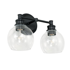 Capital Lighting 121121MB-426 Mid Century 2 Light Vanity Matte Black