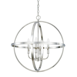 Capital Lighting 317542PN Hartwell 4 Light Pendant Polished Nickel
