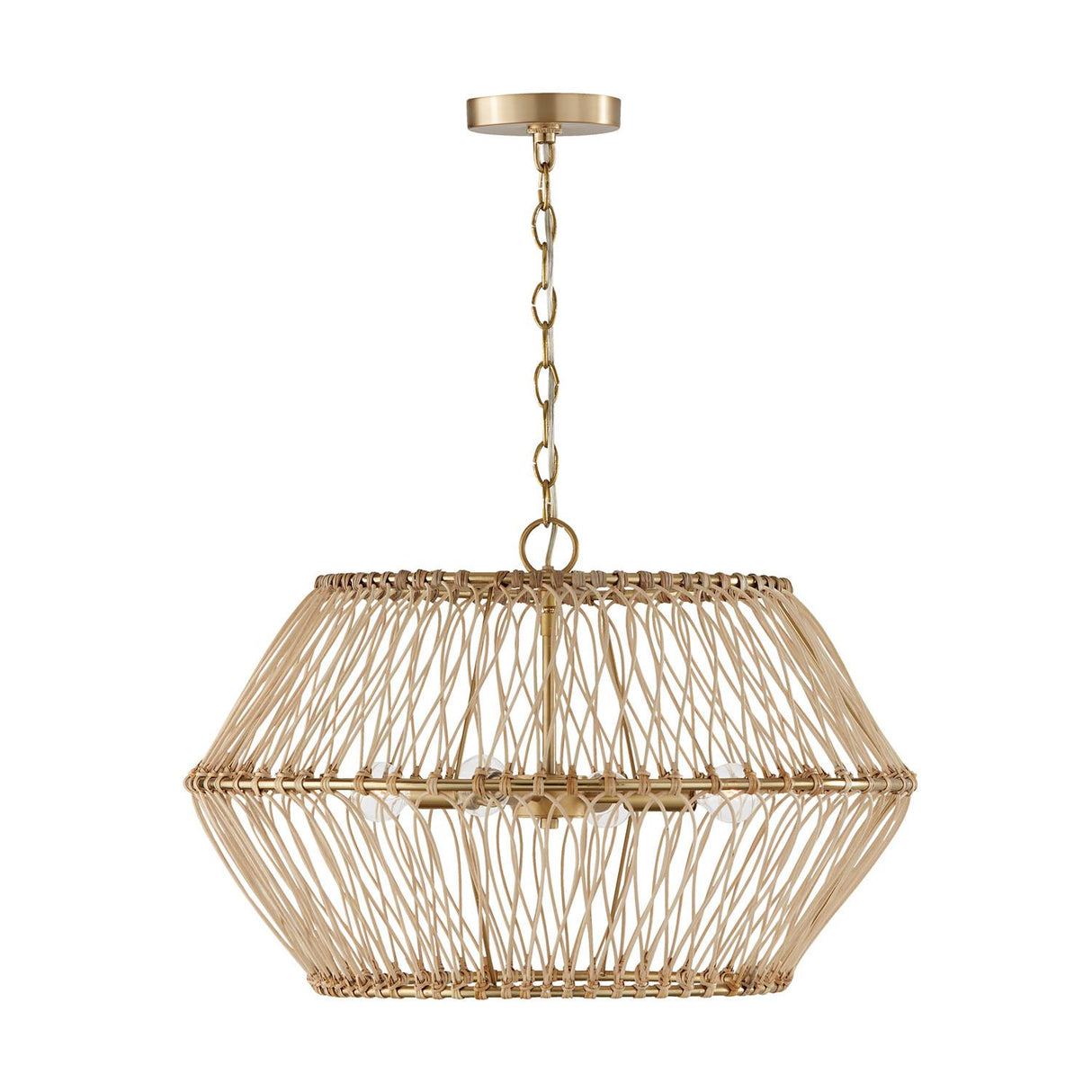 Capital Lighting 344142MA Wren 4 Light Pendant Matte Brass