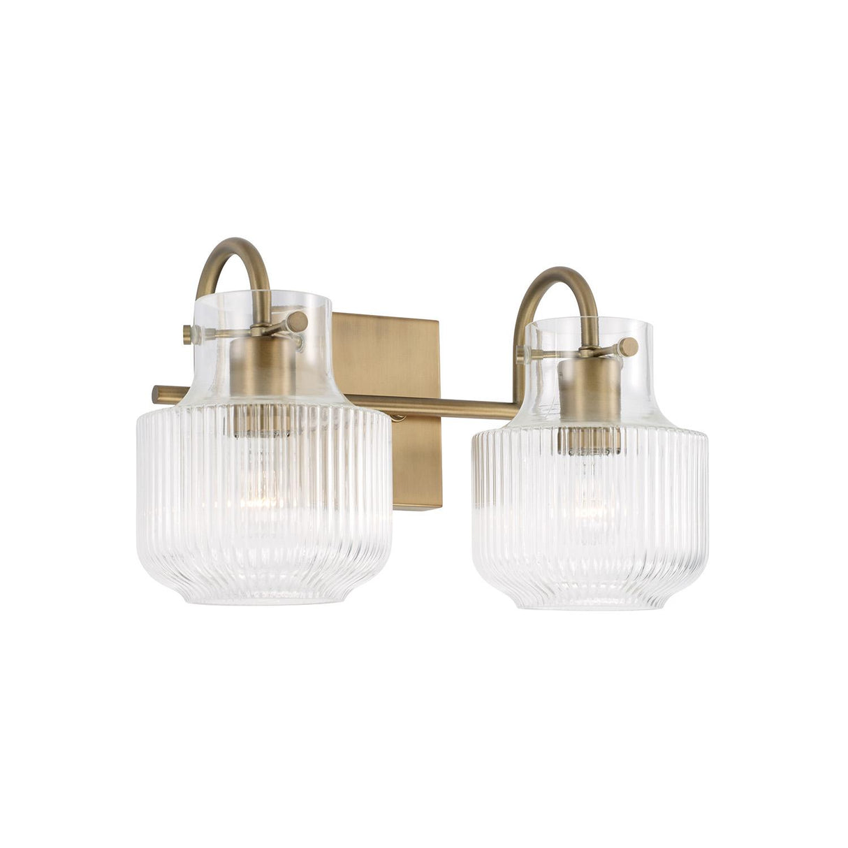 Capital Lighting 145121AD Nyla 2 Light Vanity Aged Brass